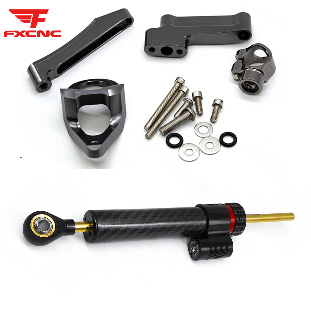 Steering Damper Stabilizer Kit Cnc - Para Suzuki GSXR1300 1998 -2019 amortiguador
