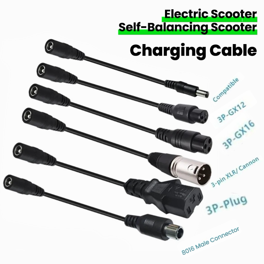 Electric Scooter Charger - Cable adaptador con conector DC5.5MM a