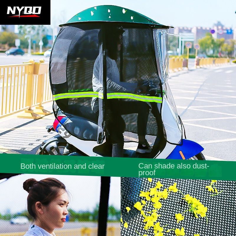 Toldo para motocicleta plegabl - Electric Scooter Rain Cover reseña y precio